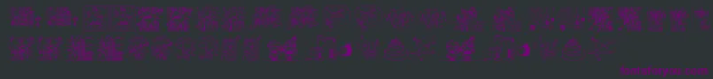 New year Font – Purple Fonts on Black Background
