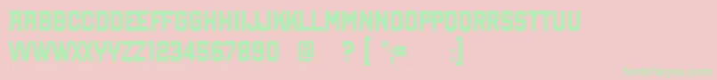 New York Line Font – Green Fonts on Pink Background