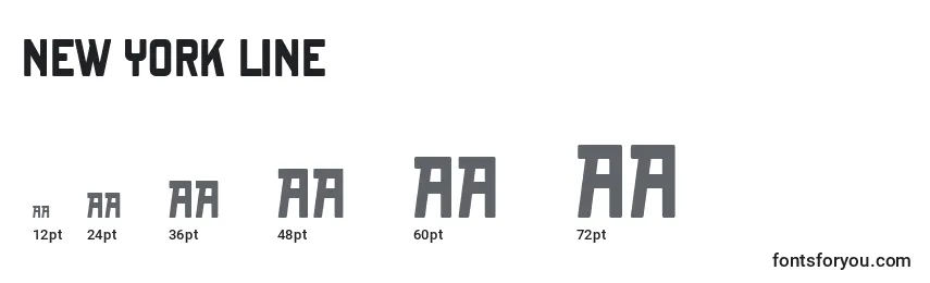New York Line Font Sizes