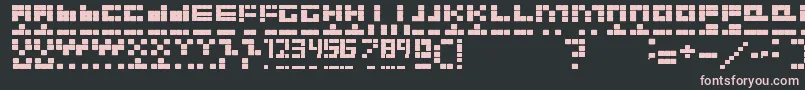 NEW Font – Pink Fonts on Black Background