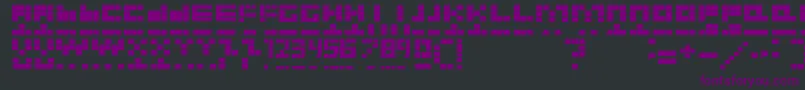 NEW Font – Purple Fonts on Black Background