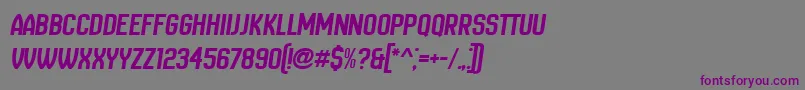 NewAmsterdam Italic Font – Purple Fonts on Gray Background