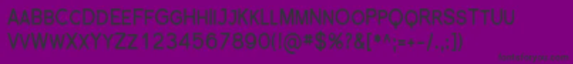 フォントFlorsn26 – 紫の背景に黒い文字