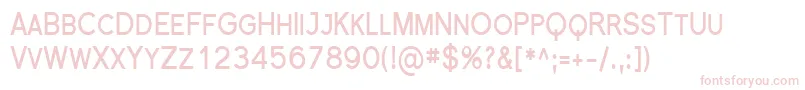Florsn26-fontti – vaaleanpunaiset fontit