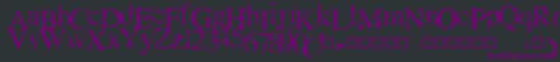Fonte NEWCRACK – fontes roxas em um fundo preto