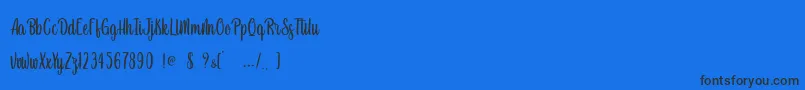 Newest Oldest   Personal Use Font – Black Fonts on Blue Background