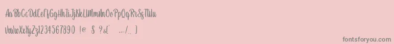 Newest Oldest   Personal Use Font – Gray Fonts on Pink Background