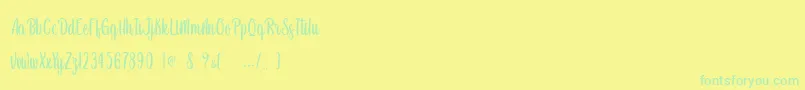 Newest Oldest   Personal Use-fontti – vihreät fontit keltaisella taustalla