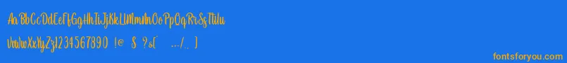 More about Newest Oldest Personal Use Font Newest Oldest Personal Use Font – Orange Fonts on Blue Background