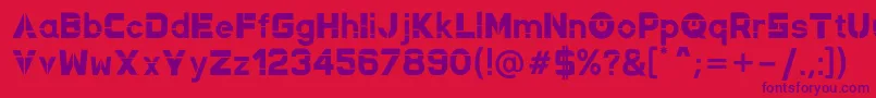 More about NewMagnetic Regular Font NewMagnetic Regular Font – Purple Fonts on Red Background