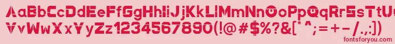 NewMagnetic Regular Font – Red Fonts on Pink Background