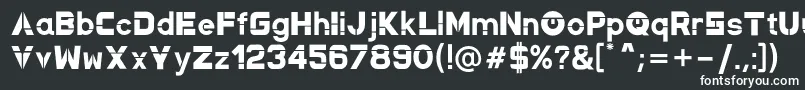 NewMagnetic Regular Font – White Fonts on Black Background