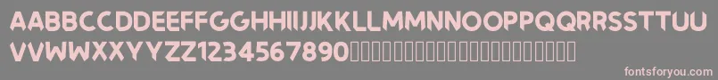 フォントNewtype – 灰色の背景にピンクのフォント