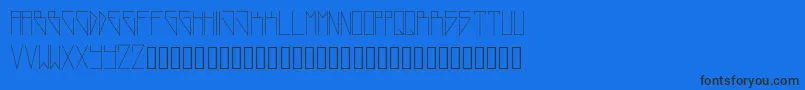 NewWorld Font – Black Fonts on Blue Background