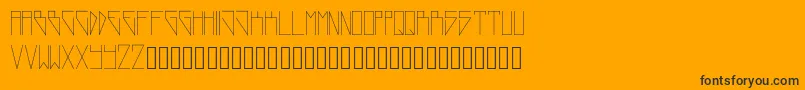 NewWorld Font – Black Fonts on Orange Background