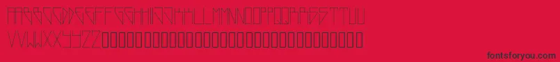 フォントNewWorld – 赤い背景に黒い文字