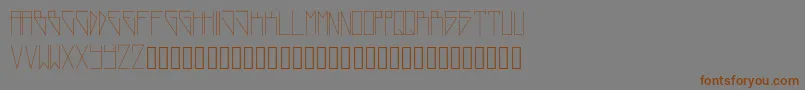 NewWorld-Schriftart – Braune Schriften auf grauem Hintergrund
