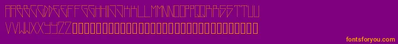 NewWorld Font – Orange Fonts on Purple Background