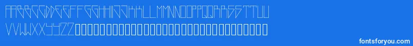 NewWorld Font – White Fonts on Blue Background