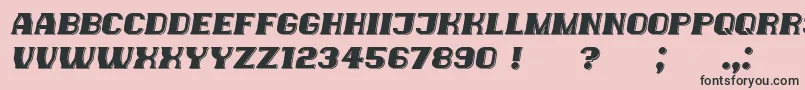 fuente NewYorkers Italic – Fuentes Negras Sobre Fondo Rosa