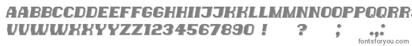 フォントNewYorkers Italic – 灰色のフォント