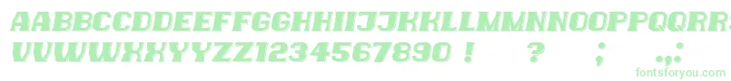 Fonte NewYorkers Italic – fontes verdes em um fundo branco