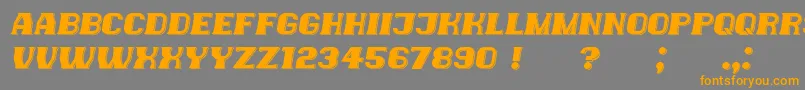 Шрифт NewYorkers Italic – оранжевые шрифты на сером фоне
