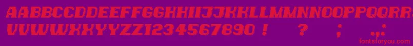 fuente NewYorkers Italic – Fuentes Rojas Sobre Fondo Morado