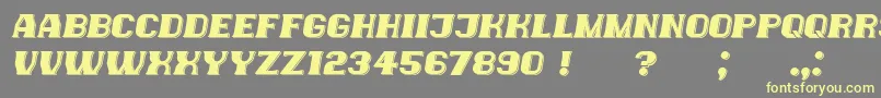 NewYorkers Italic Font – Yellow Fonts on Gray Background