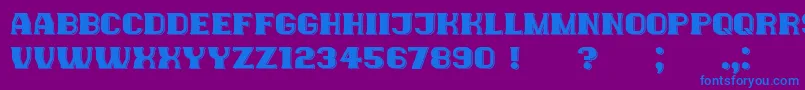 More about NewYorkers Font NewYorkers Font – Blue Fonts on Purple Background