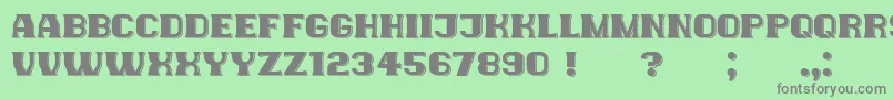 NewYorkers Font – Gray Fonts on Green Background