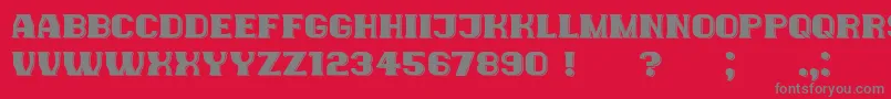 NewYorkers Font – Gray Fonts on Red Background