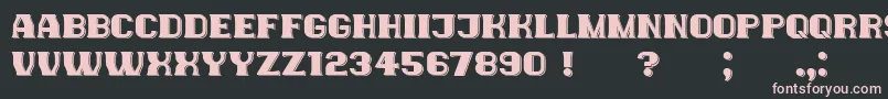 NewYorkers Font – Pink Fonts on Black Background