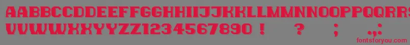 NewYorkers Font – Red Fonts on Gray Background