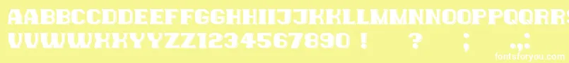 NewYorkers Font – White Fonts on Yellow Background