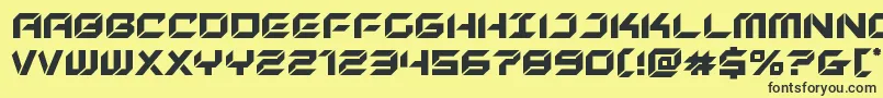 newyorkescape Font – Black Fonts on Yellow Background