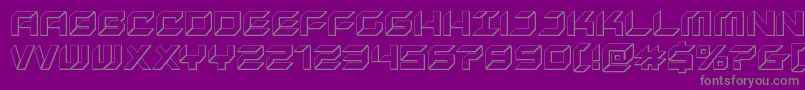Police newyorkescape3d – polices grises sur fond violet