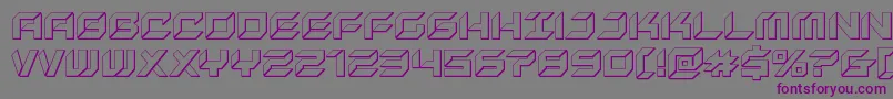 newyorkescape3d Font – Purple Fonts on Gray Background