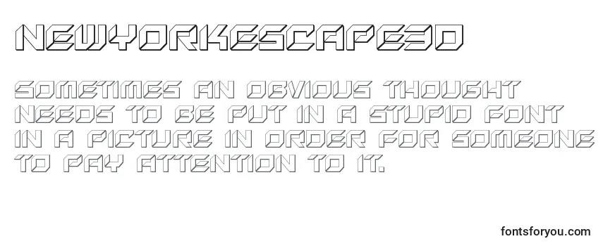 Newyorkescape3d (135546) フォントのレビュー