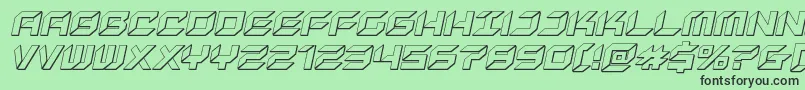 Шрифт newyorkescape3dital – чёрные шрифты на зелёном фоне