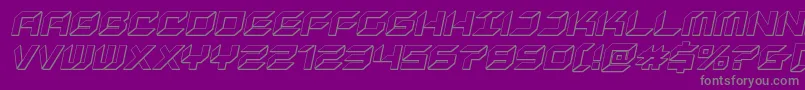 newyorkescape3dital Font – Gray Fonts on Purple Background