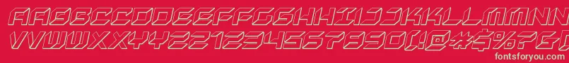 newyorkescape3dital Font – Green Fonts on Red Background