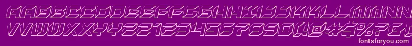 newyorkescape3dital Font – Pink Fonts on Purple Background