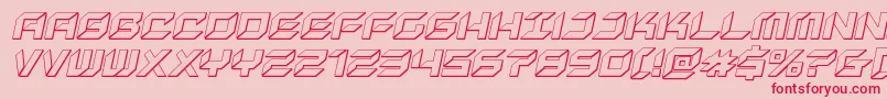 newyorkescape3dital Font – Red Fonts on Pink Background