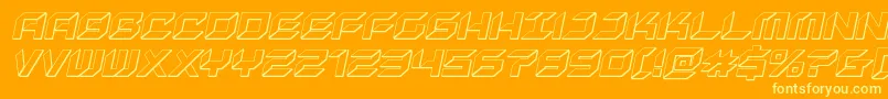 newyorkescape3dital Font – Yellow Fonts on Orange Background