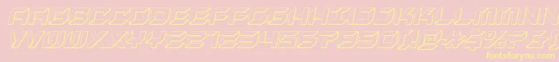 newyorkescape3dital Font – Yellow Fonts on Pink Background