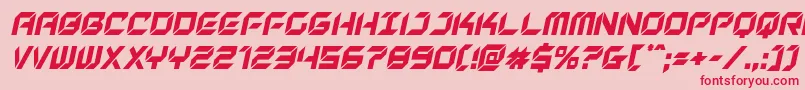 newyorkescapecondital Font – Red Fonts on Pink Background