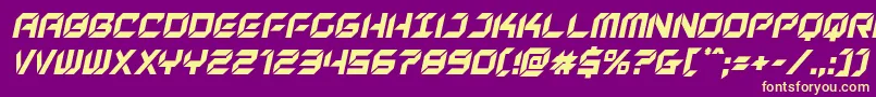 newyorkescapecondital Font – Yellow Fonts on Purple Background