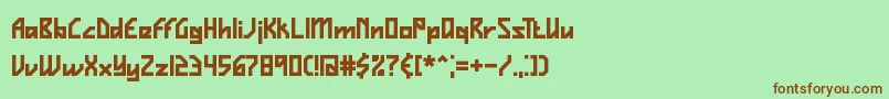 VigilanceBrk Font – Brown Fonts on Green Background