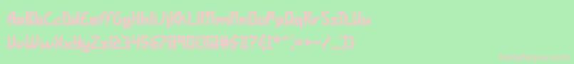 VigilanceBrk Font – Pink Fonts on Green Background